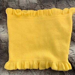 Yellow tube top